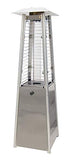 Hanover HAN0201SS-CV Mini Pyramid Tabletop Propane Patio Heater, Stainless Steel/Tan