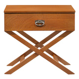 Glory Furniture Xavier 1 Drawer Nightstand in Oak