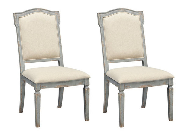 Set of 2 Upholstered Dining Side Chairs