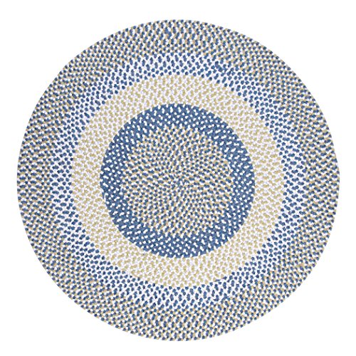 Colonial Mills Blokburst Braided Rug 7x7 Blueberry Pie