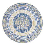 Colonial Mills Blokburst Braided Rug 3x3 Blueberry Pie