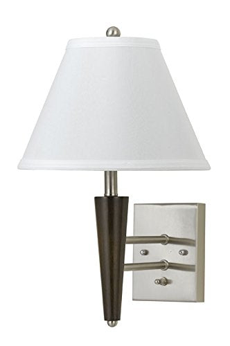 Cal Lighting LA-2025WL-1BW Transitional One Light 6W MTL Wall LAMP Collection in Pwt, Nckl, B/S, Slvr. Finish, 13.00 inches