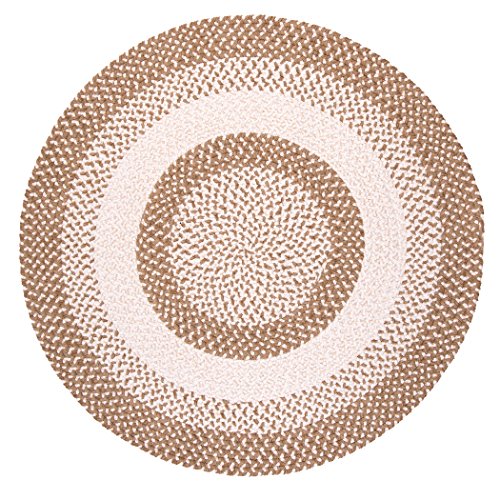 Colonial Mills Blokburst Braided Rug, 9x9, Natural Wonder