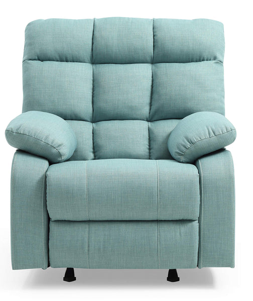 Glory Furniture Cindy Recliner, Teal. Living Room Furniture 38" H x 37" W x 39" D