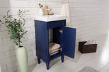 Legion Furniture 18-inch Blue Sink Vanity