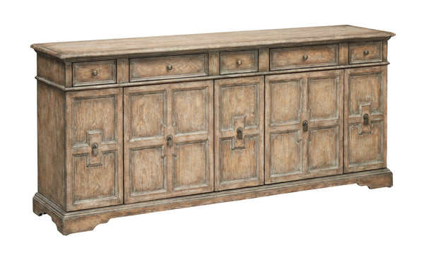 Five Door Five Drawer Credenza