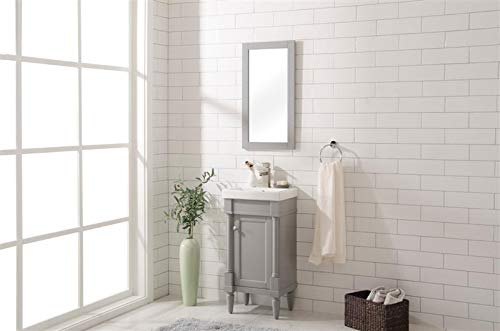 Legion Furniture 18-inch Gray Sink Vanity