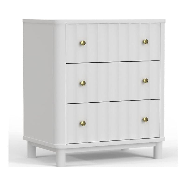 Alpine Furniture Stapleton 3 Drawer Small Chest in White