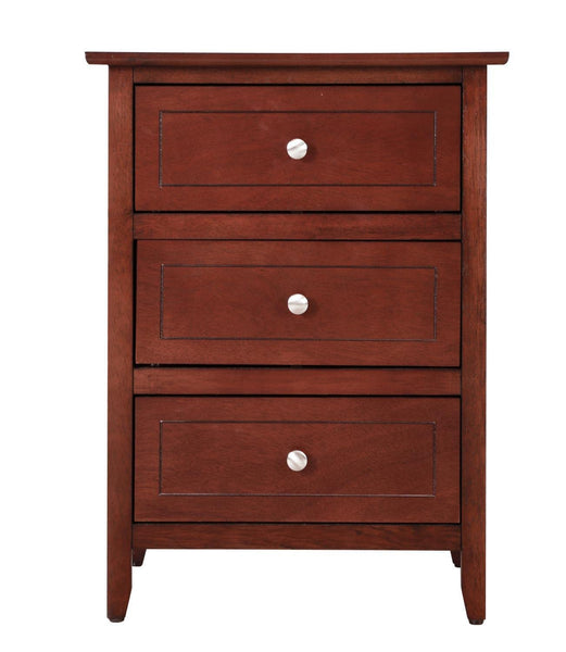 Glory Furniture Daniel 3 Drawer Nightstand in Cherry