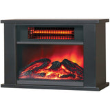 LifeSmart 1000W Tabletop Infrared Fireplace Space Heater, HT1287, Dark