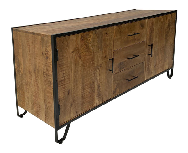 Two Door Three Drawer Credenza