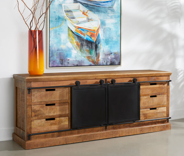 Two Door Six Drawer Credenza