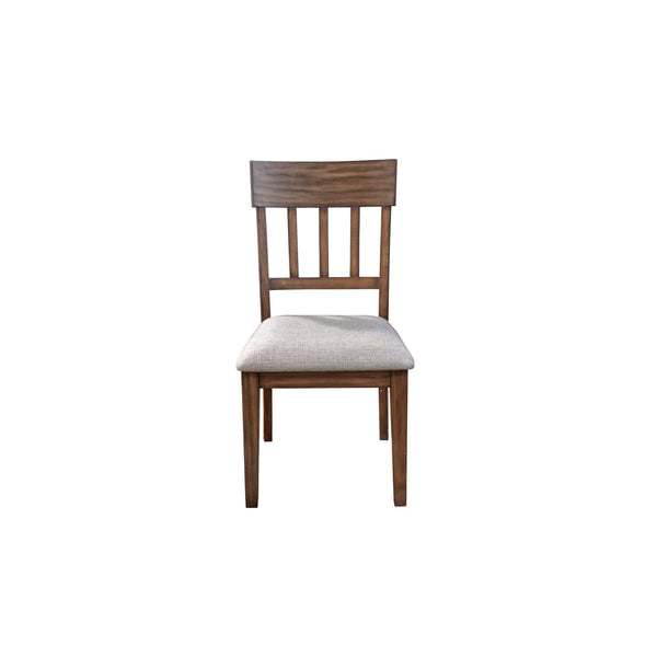 Alpine Furniture Donham Set of 2 Wood Side Chairs in Brown