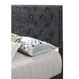 Glory Furniture Suffolk G1407-QB-UP Queen Bed, Black