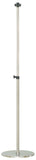 Hanover Silver Stainless Steel Adjustable Pole for Heat Lamps with Weighted Base | Extendable up to 80-Inches | Sturdy Portable Outdoor Stand for Infrared Heat Lamps | HAN1071ST-SLV