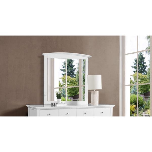 GLORY FURNITURE Hammond Mirror in White