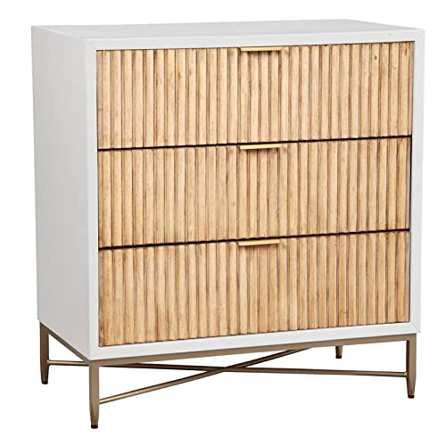 Origins by Alpine Larsen 3 Drawer Small Chest in White