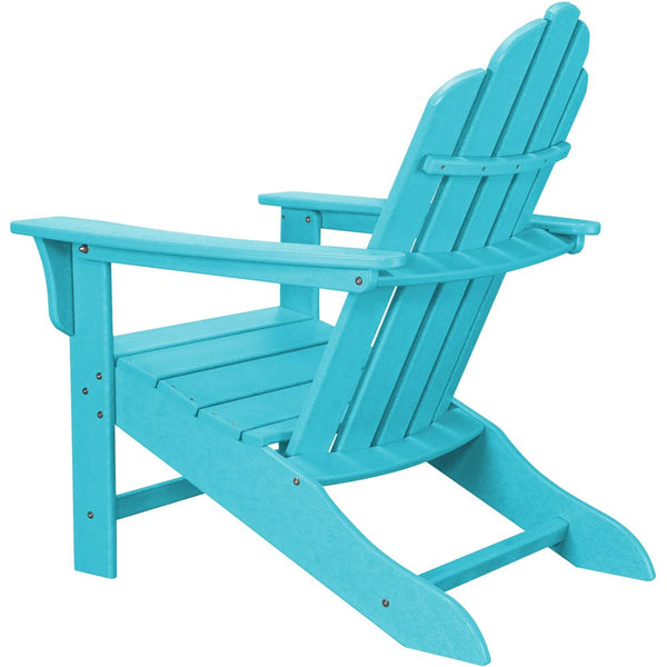 Hanover Outdoor Furniture All- Weather Contoured Hanover HVLNA10AR Outdoor Adirondack HDPE Lumber Chair, Aruba Blue