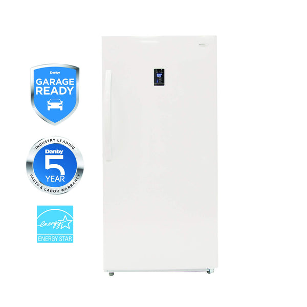 Danby Energy Star 13.8-Cu. Ft. Upright Convertible All Fridge/All Freezer in White