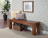 Alpine Furniture Shasta Wood Bench in Salvaged Natural (Brown)