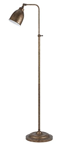 Cal Lighting BO-2032FL-RU Rust Finished Floor Lamp with Metal Shades, 62" x 11" x 62", 7.3x26.3x14