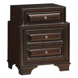 Glory Furniture LaVita 3 Drawer Nightstand in Oak