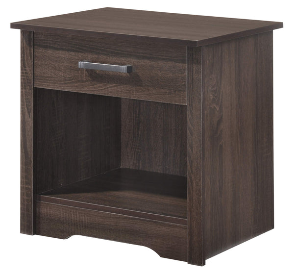 Glory Furniture Rockland Nightstand, Dark Brown