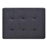 Glory Furniture Malone Microsuede Ottoman in Black
