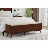 Alpine Furniture Flynn Bench in Walnut