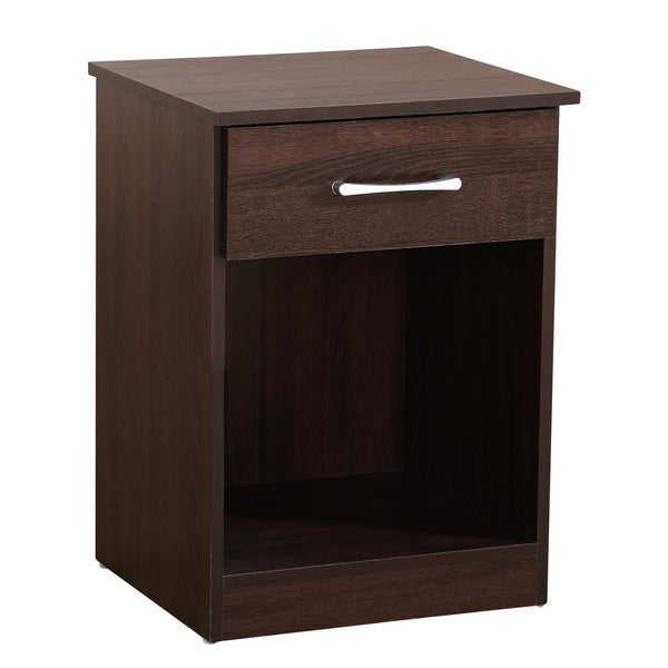 Glory Furniture Lindsey 1 Drawer RTA Nightstand in Wenge