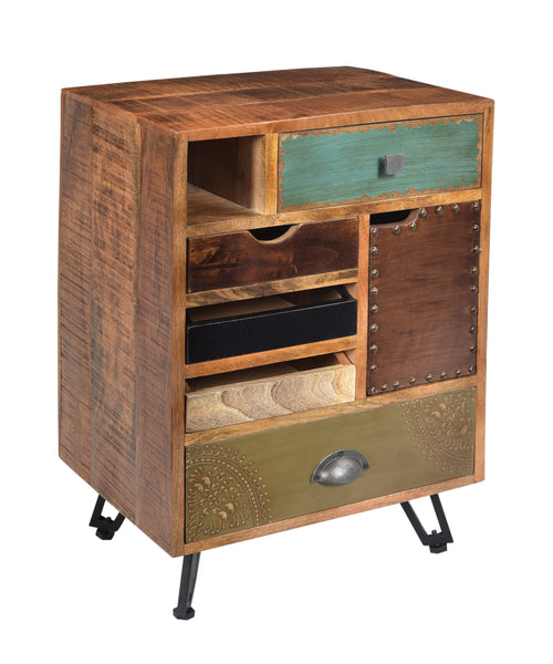 Brisbane Five Drawer One Door End Table