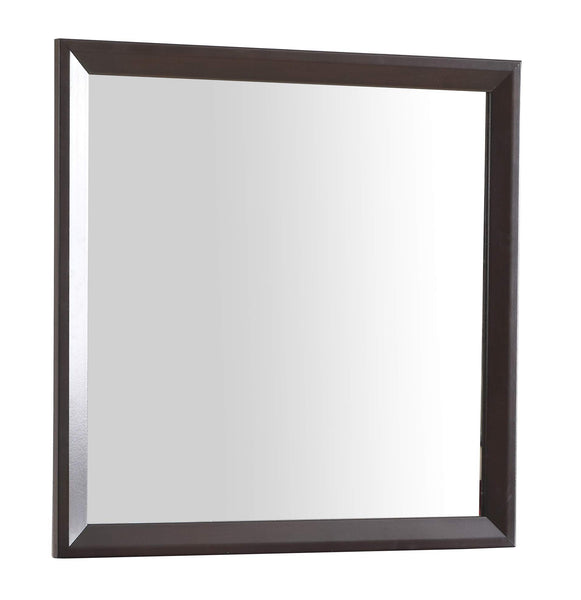 Glory Furniture Primo Mirror, Espresso Bed Room Furniture, 36" H x 36" W x 2" D,