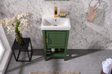 Legion Furniture 18-inch Pewter Green Sink Vanity