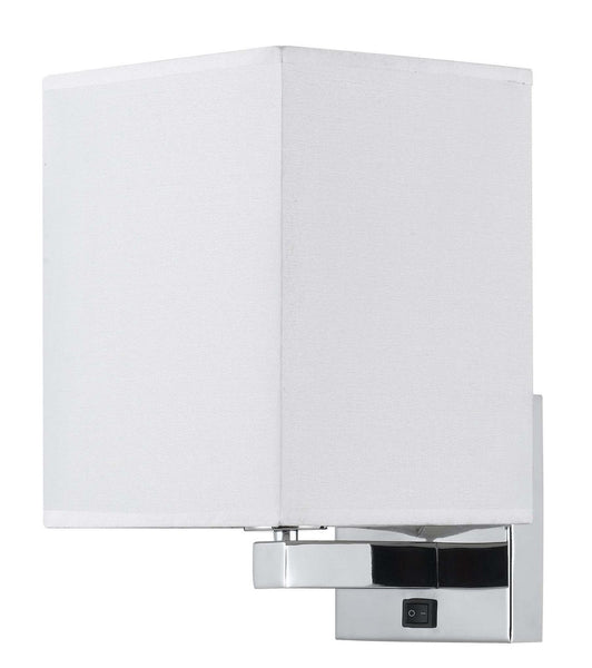 Cal Lighting LA-8028WL-1-BS Transitional One Light Wall Lamp from 60W X 2 Wall Lamp Collection in Pewter, Nickel, Silver Finish, 7.00 inches