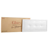 Glory Furniture Panello Faux Leather Upholstered Full Bed in White