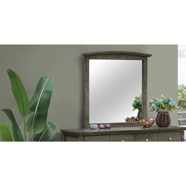 GLORY FURNITURE Hammond Mirror in Gray