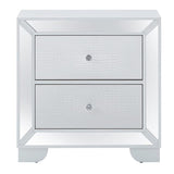 Glory Furniture Hollywood Hills 2 Drawer Nightstand in White