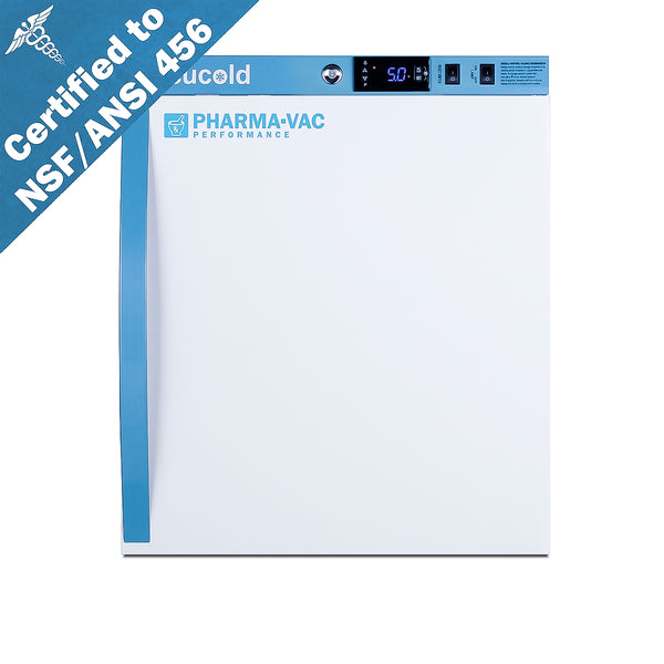 2 Cu.Ft. Compact Vaccine Refrigerator, Certified to NSF/ANSI 456 Vaccine Storage Standard