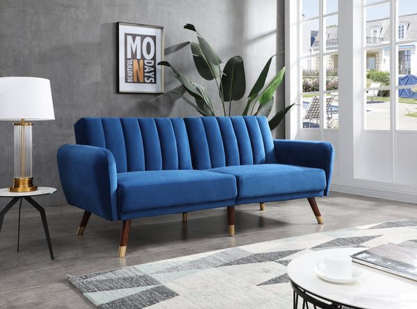 Glory Furniture Siena G0153-S Sofa Bed , NAVY BLUE