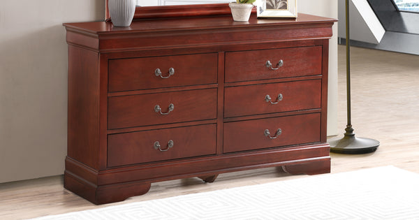 Glory Furniture LouisPhillipe G02100-D Dresser , Cherry
