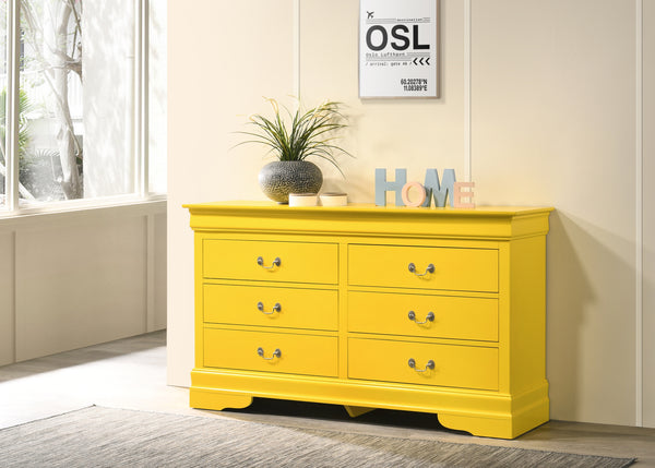 Glory Furniture LouisPhillipe G02102-D Dresser , Yellow