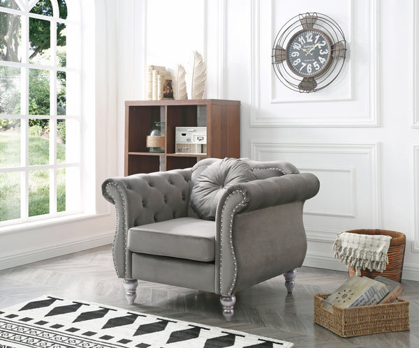 Glory Furniture Hollywood G0660A-C Chair , DARK GRAY