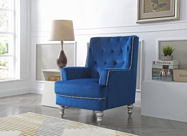 Glory Furniture Pamona G0913-C Chair , NAVY BLUE