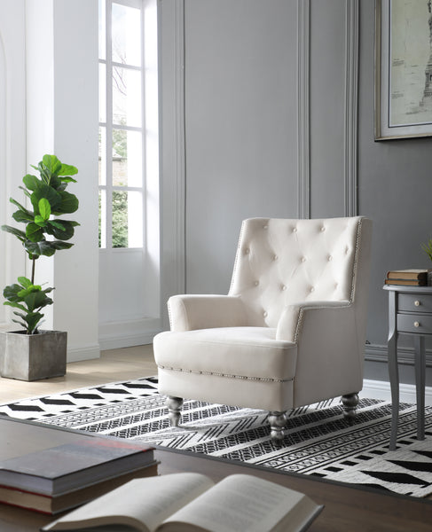 Glory Furniture Pamona G0916-C Chair , IVORY