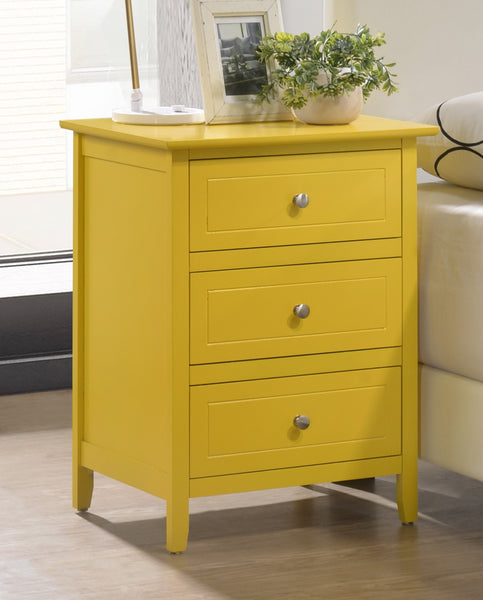 Glory Furniture Daniel G1302-N Nightstand , Yellow