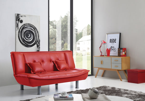Glory Furniture Lionel G134-S Sofa Bed , RED