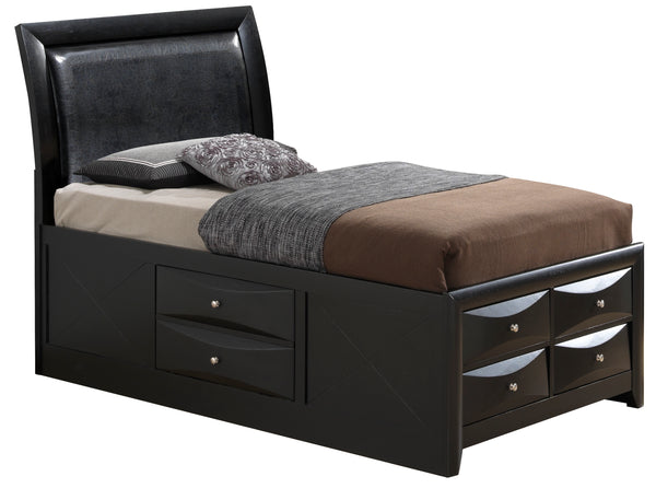 Glory Furniture Marilla G1500I-TSB4 Twin Storage Bed , Black
