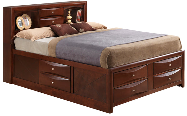 Glory Furniture Marilla G1550G-KSB3 King Storage Bed , Cherry