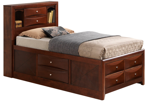 Glory Furniture Marilla G1550G-TSB3 Twin Storage Bed , Cherry