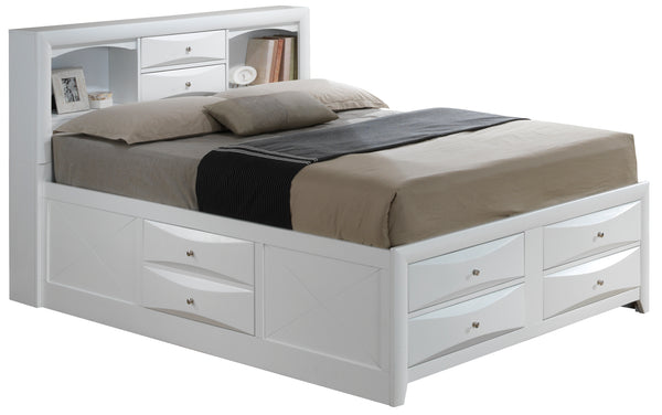 Glory Furniture Marilla G1570G-KSB3 King Storage Bed , White